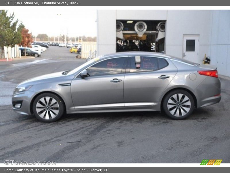 Titanium Silver / Black 2012 Kia Optima SX