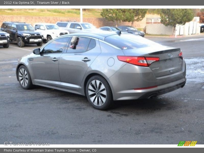 Titanium Silver / Black 2012 Kia Optima SX