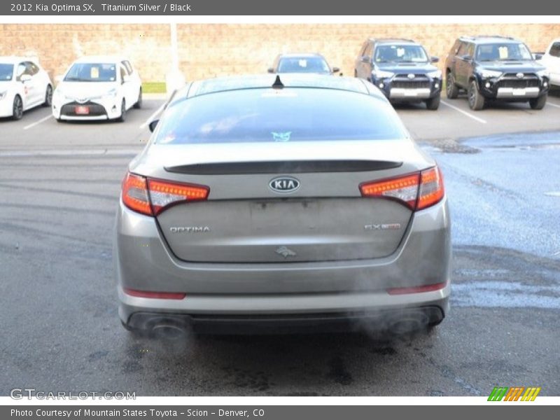 Titanium Silver / Black 2012 Kia Optima SX