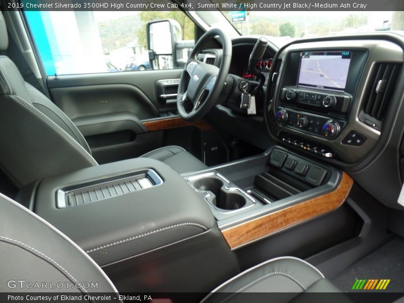 Summit White / High Country Jet Black/­Medium Ash Gray 2019 Chevrolet Silverado 3500HD High Country Crew Cab 4x4