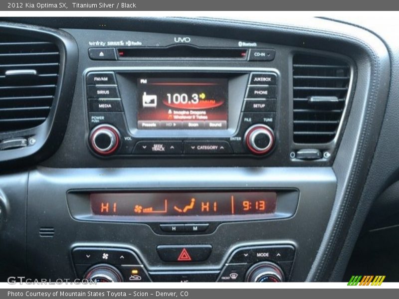 Titanium Silver / Black 2012 Kia Optima SX