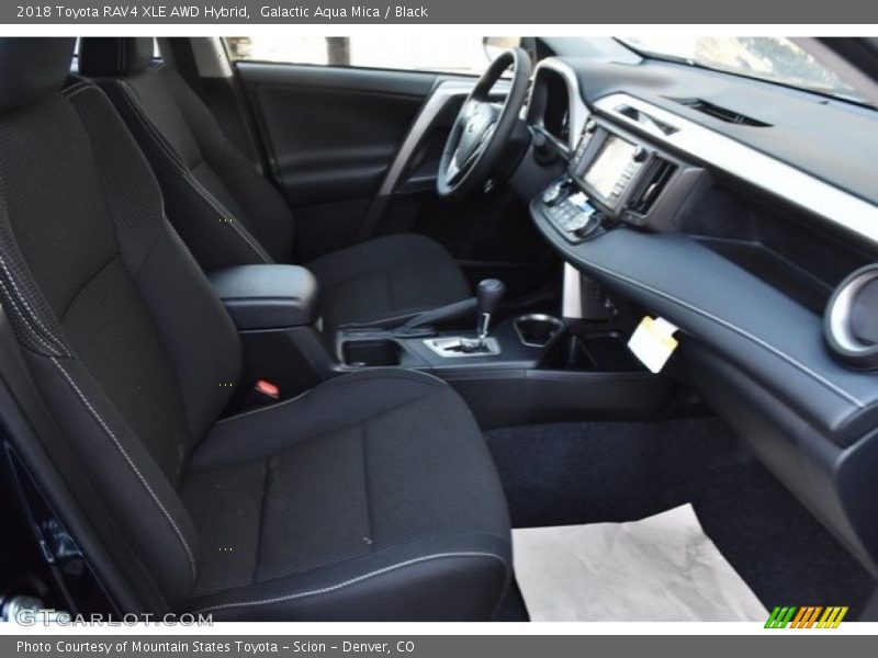 Galactic Aqua Mica / Black 2018 Toyota RAV4 XLE AWD Hybrid
