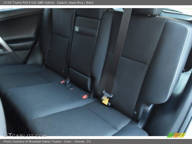 Galactic Aqua Mica / Black 2018 Toyota RAV4 XLE AWD Hybrid