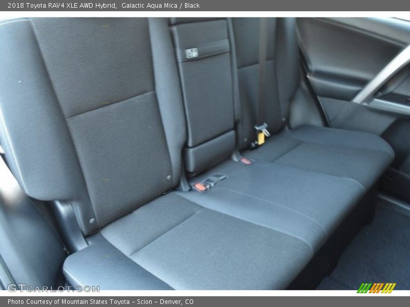 Galactic Aqua Mica / Black 2018 Toyota RAV4 XLE AWD Hybrid