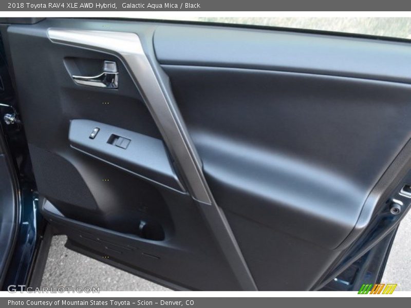 Galactic Aqua Mica / Black 2018 Toyota RAV4 XLE AWD Hybrid