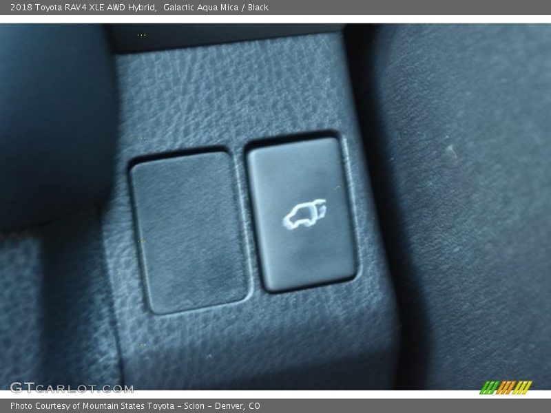 Galactic Aqua Mica / Black 2018 Toyota RAV4 XLE AWD Hybrid