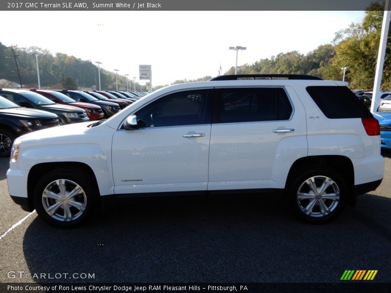 Summit White / Jet Black 2017 GMC Terrain SLE AWD