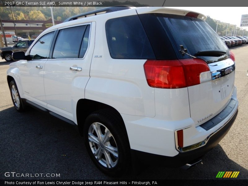 Summit White / Jet Black 2017 GMC Terrain SLE AWD