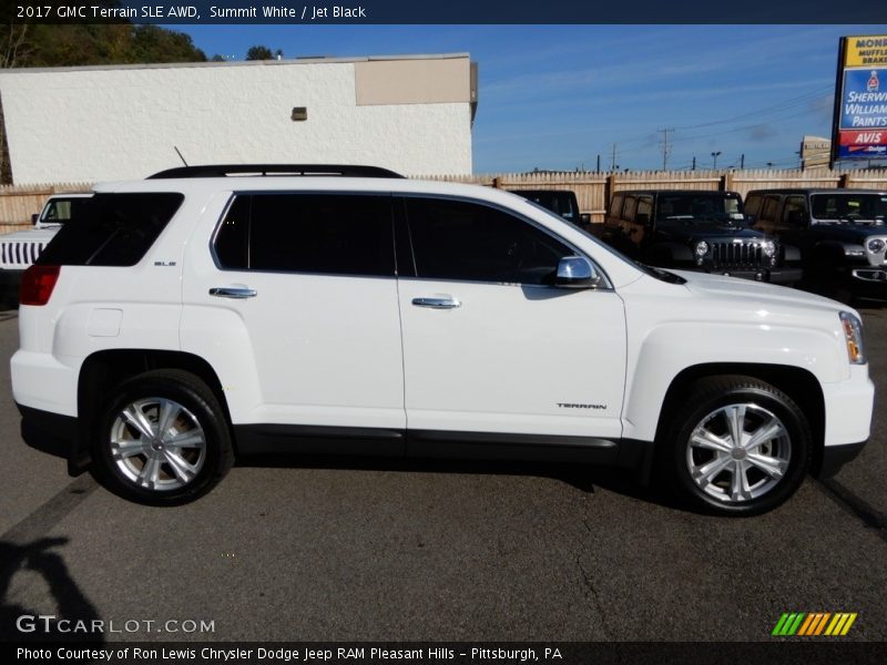 Summit White / Jet Black 2017 GMC Terrain SLE AWD