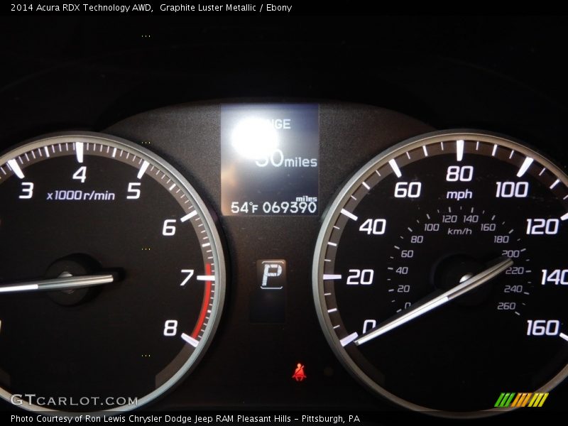 Graphite Luster Metallic / Ebony 2014 Acura RDX Technology AWD