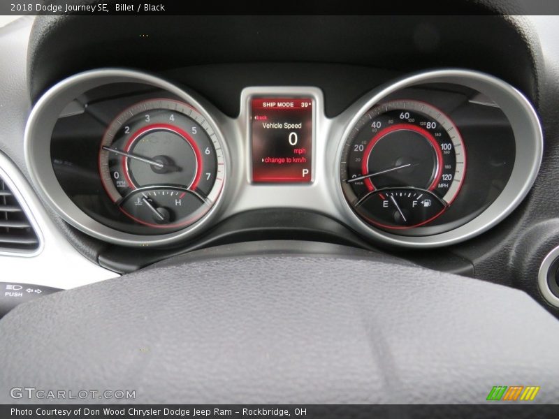 Billet / Black 2018 Dodge Journey SE