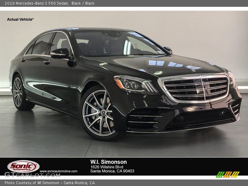 Black / Black 2019 Mercedes-Benz S 560 Sedan