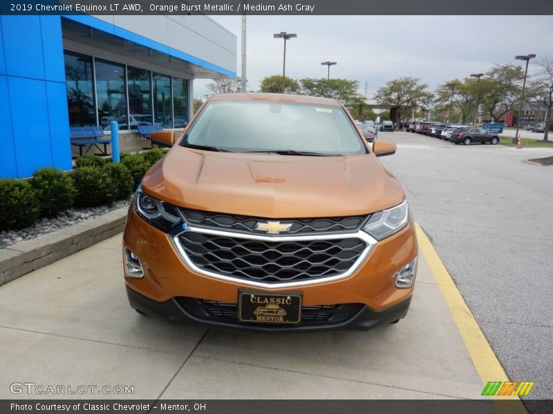 Orange Burst Metallic / Medium Ash Gray 2019 Chevrolet Equinox LT AWD