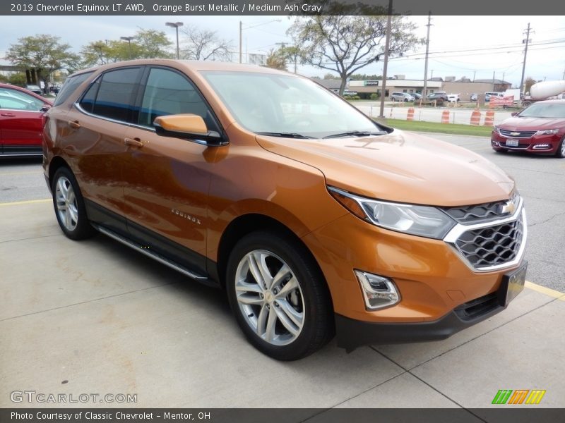 Orange Burst Metallic / Medium Ash Gray 2019 Chevrolet Equinox LT AWD