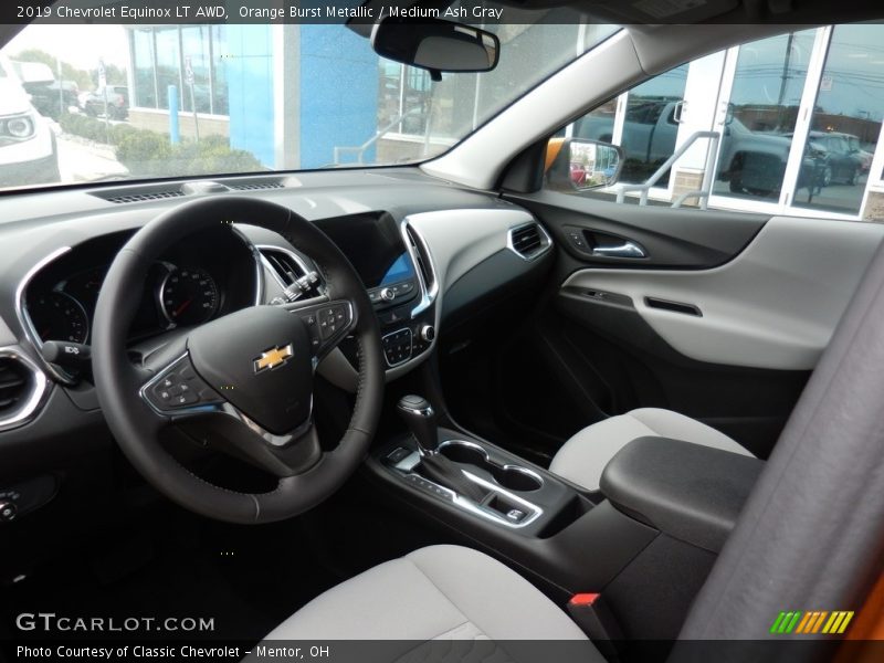 Orange Burst Metallic / Medium Ash Gray 2019 Chevrolet Equinox LT AWD