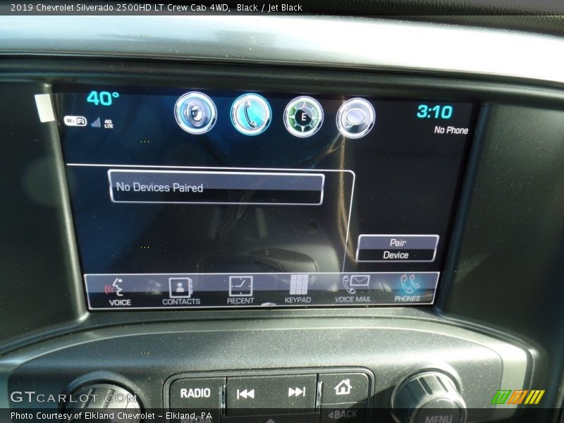 Black / Jet Black 2019 Chevrolet Silverado 2500HD LT Crew Cab 4WD