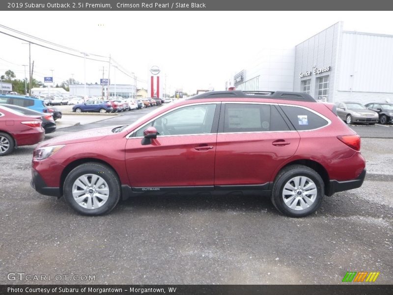 Crimson Red Pearl / Slate Black 2019 Subaru Outback 2.5i Premium