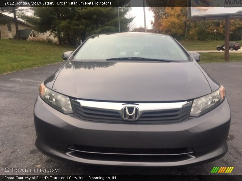 Urban Titanium Metallic / Stone 2012 Honda Civic LX Sedan