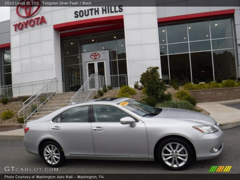 Tungsten Silver Pearl / Black 2010 Lexus ES 350