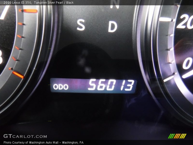 Tungsten Silver Pearl / Black 2010 Lexus ES 350