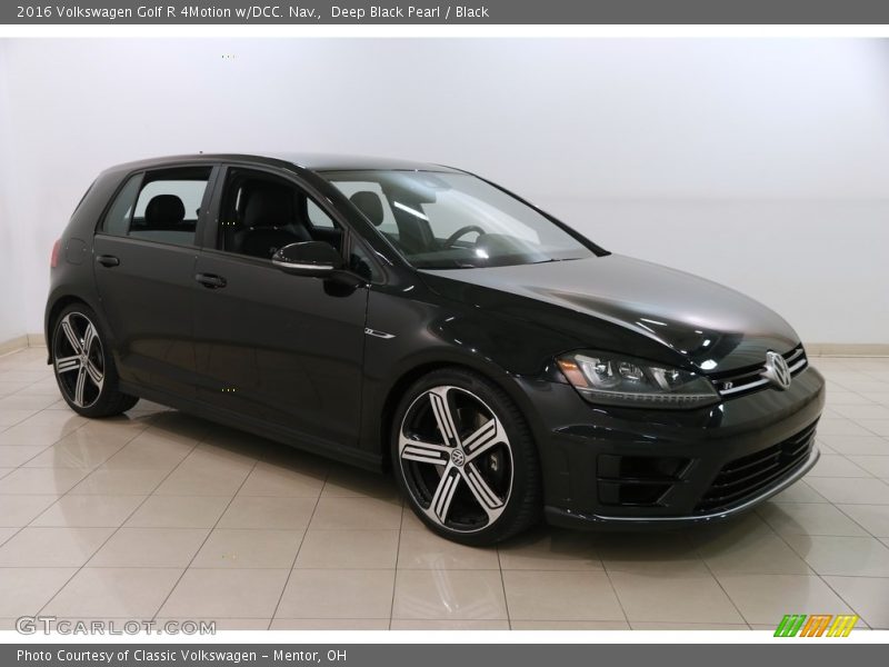 Deep Black Pearl / Black 2016 Volkswagen Golf R 4Motion w/DCC. Nav.