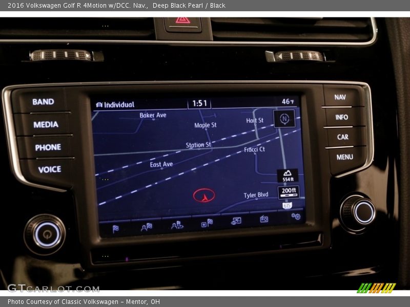 Navigation of 2016 Golf R 4Motion w/DCC. Nav.