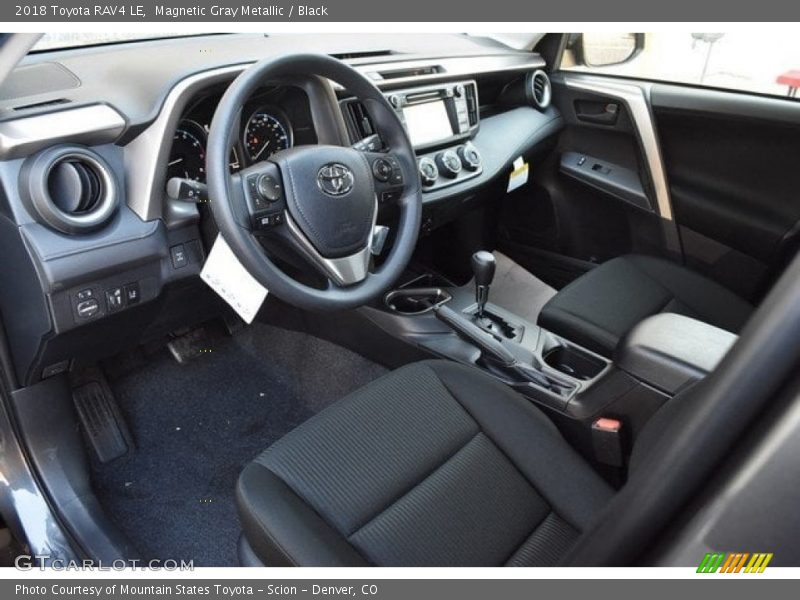 Magnetic Gray Metallic / Black 2018 Toyota RAV4 LE