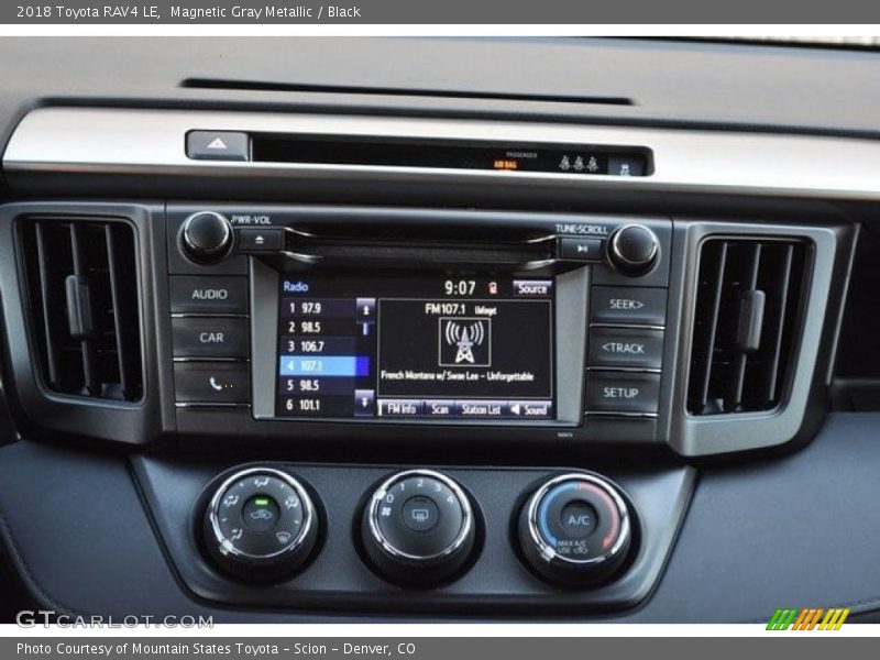 Magnetic Gray Metallic / Black 2018 Toyota RAV4 LE