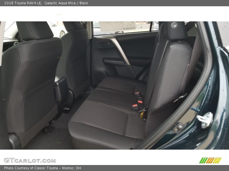 Galactic Aqua Mica / Black 2018 Toyota RAV4 LE