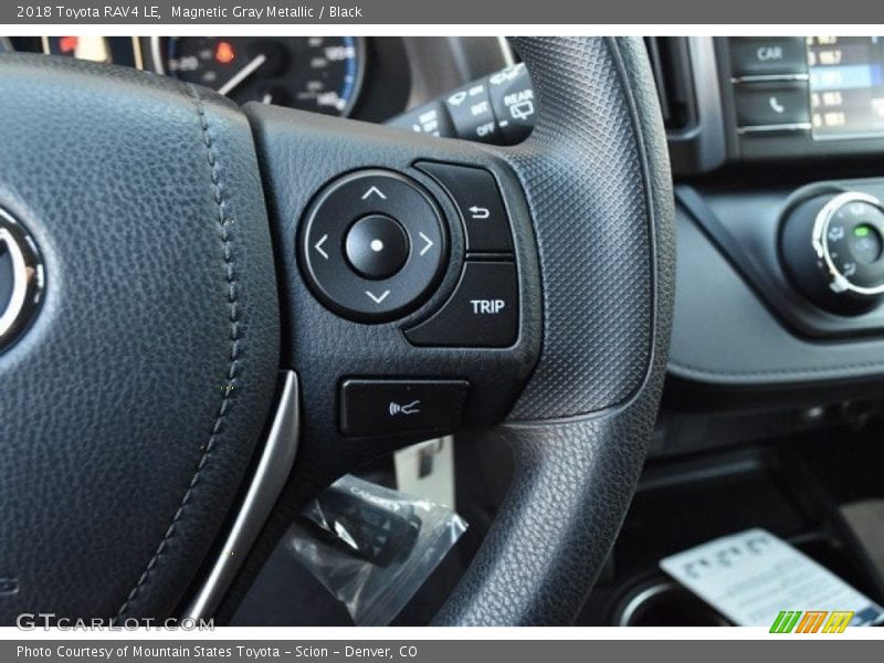 Magnetic Gray Metallic / Black 2018 Toyota RAV4 LE