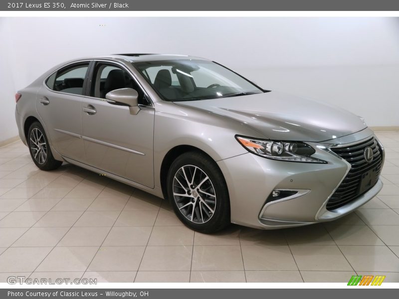Atomic Silver / Black 2017 Lexus ES 350