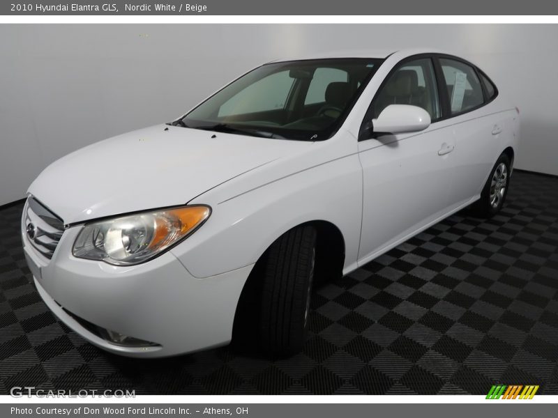 Nordic White / Beige 2010 Hyundai Elantra GLS