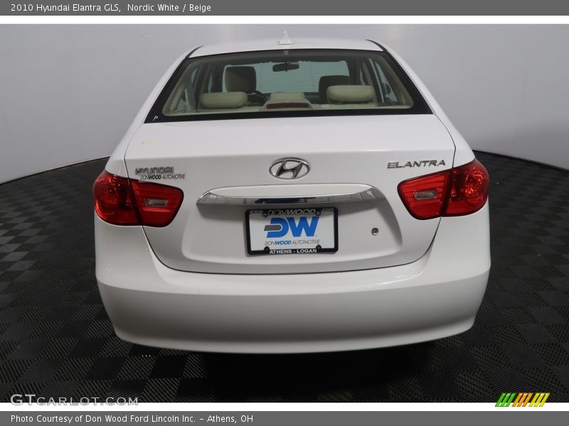 Nordic White / Beige 2010 Hyundai Elantra GLS