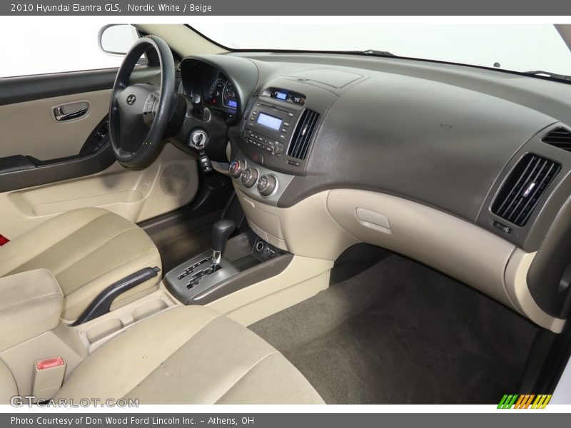 Nordic White / Beige 2010 Hyundai Elantra GLS
