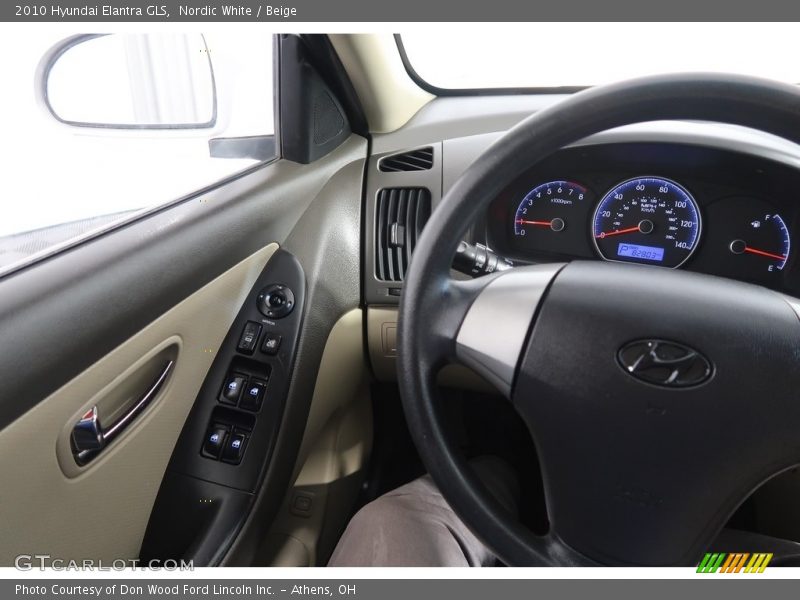 Nordic White / Beige 2010 Hyundai Elantra GLS