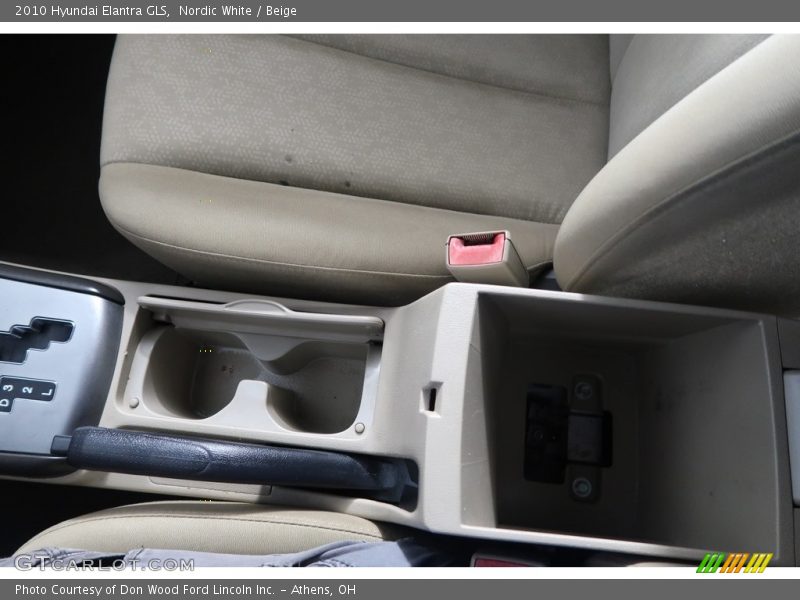 Nordic White / Beige 2010 Hyundai Elantra GLS