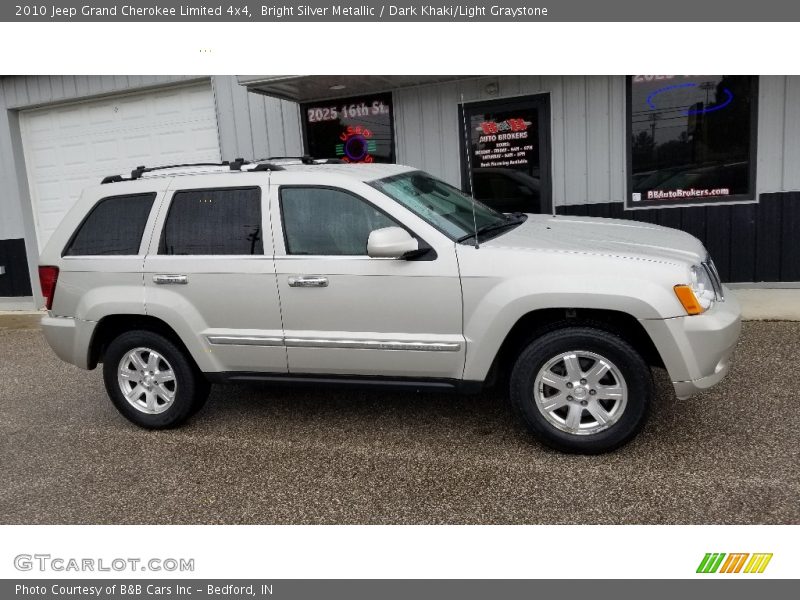Bright Silver Metallic / Dark Khaki/Light Graystone 2010 Jeep Grand Cherokee Limited 4x4