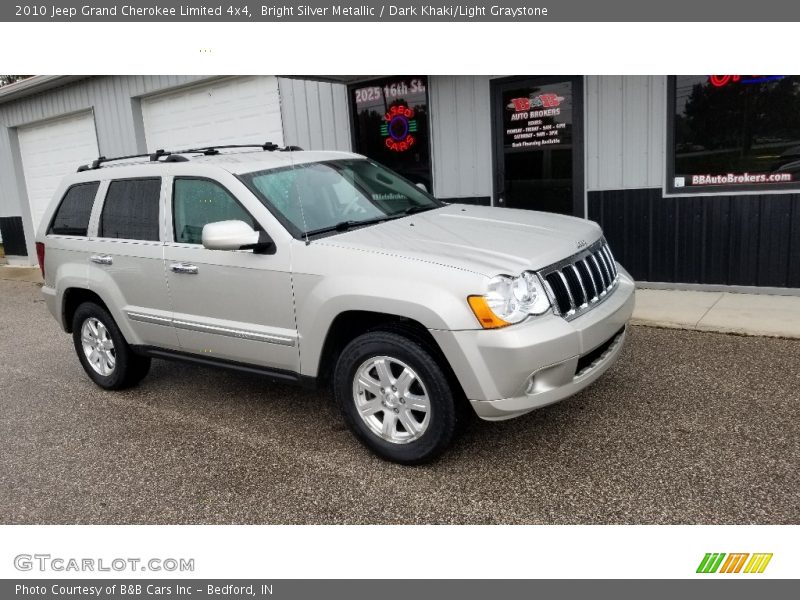 Bright Silver Metallic / Dark Khaki/Light Graystone 2010 Jeep Grand Cherokee Limited 4x4
