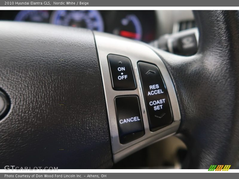 Nordic White / Beige 2010 Hyundai Elantra GLS