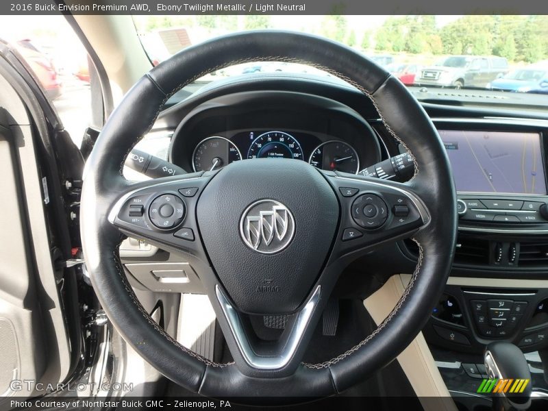 Ebony Twilight Metallic / Light Neutral 2016 Buick Envision Premium AWD