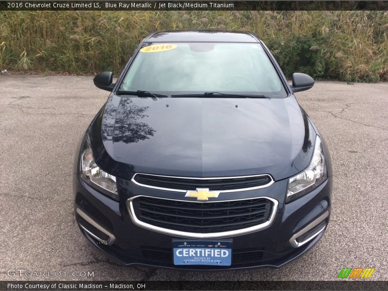 Blue Ray Metallic / Jet Black/Medium Titanium 2016 Chevrolet Cruze Limited LS