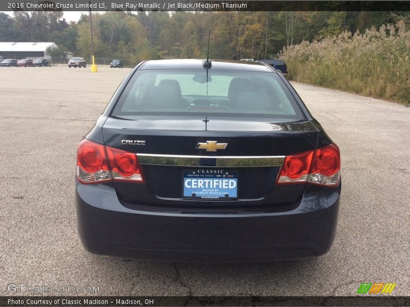 Blue Ray Metallic / Jet Black/Medium Titanium 2016 Chevrolet Cruze Limited LS