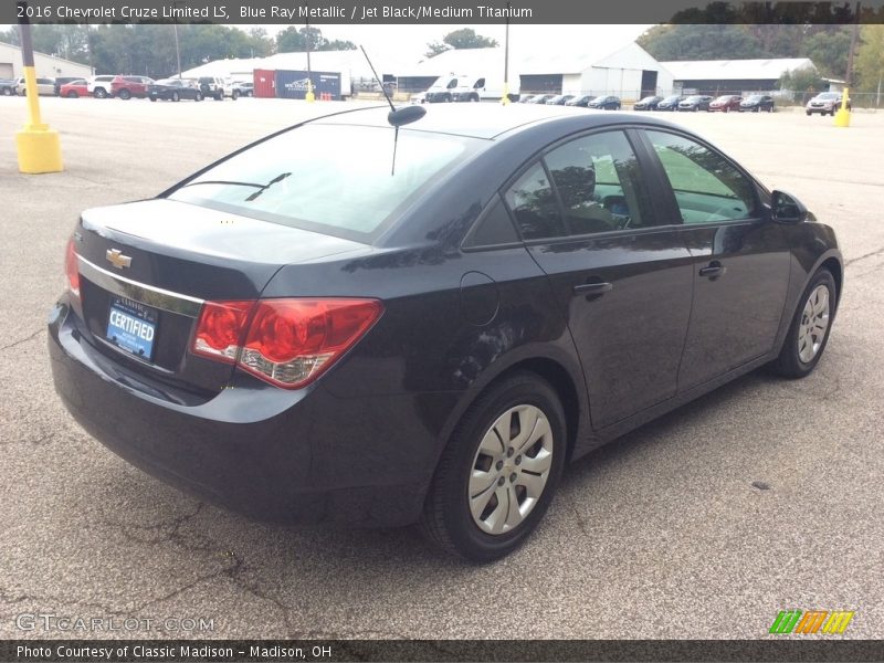 Blue Ray Metallic / Jet Black/Medium Titanium 2016 Chevrolet Cruze Limited LS