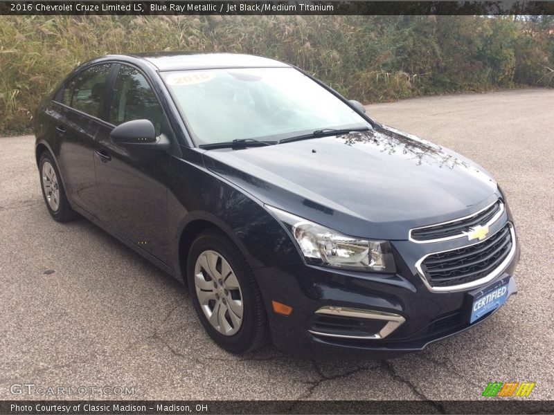 Blue Ray Metallic / Jet Black/Medium Titanium 2016 Chevrolet Cruze Limited LS