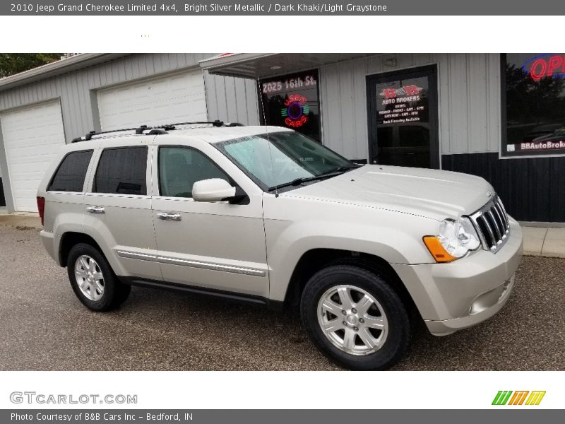 Bright Silver Metallic / Dark Khaki/Light Graystone 2010 Jeep Grand Cherokee Limited 4x4