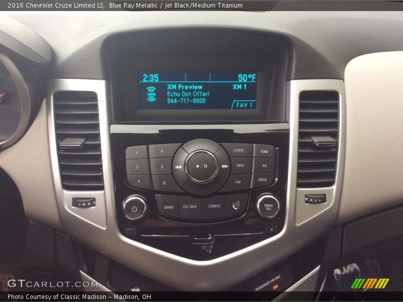 Blue Ray Metallic / Jet Black/Medium Titanium 2016 Chevrolet Cruze Limited LS