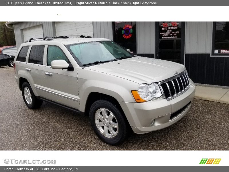 Bright Silver Metallic / Dark Khaki/Light Graystone 2010 Jeep Grand Cherokee Limited 4x4