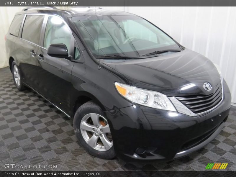 Black / Light Gray 2013 Toyota Sienna LE