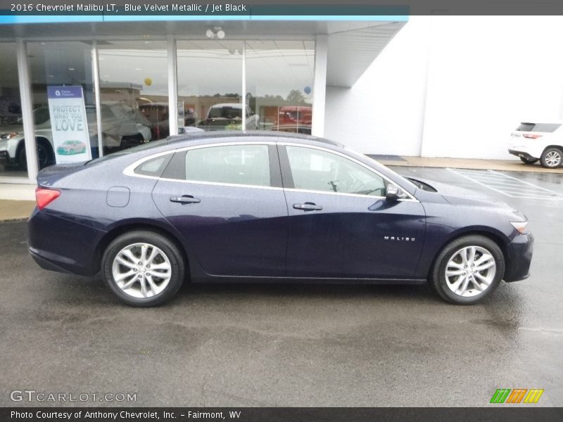 Blue Velvet Metallic / Jet Black 2016 Chevrolet Malibu LT