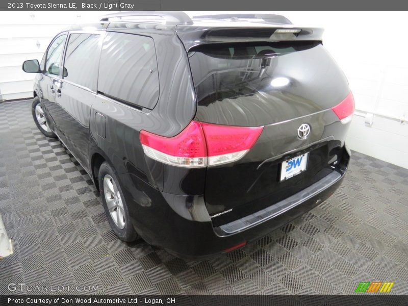 Black / Light Gray 2013 Toyota Sienna LE